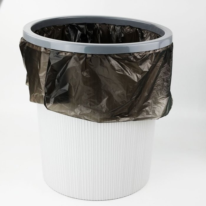Nicesh 8 Gallon Kitchen Trash Can Liners,130 Counts, Black N3