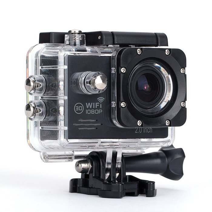 SHZONS 2.0-Inch LCD WiFi Full HD 1080P 12MP Action Camera Sports DV 30M Waterproof Camera,170 Degree Wide Angle... N26