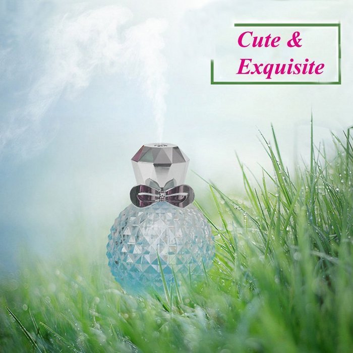 100ml Essential Oil Diffuser Humidifier, Esdabem Ultrasonic Aroma Air Humidifier with 2 Modes Continuous Mist/... N2