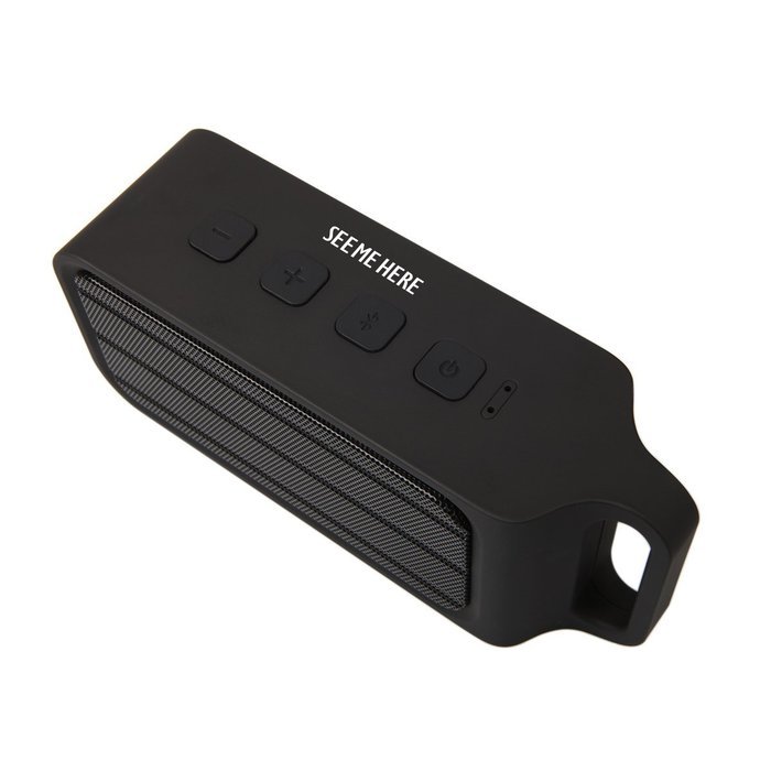 Bluetooth Speaker See Me Here BV380 Portable Wireless Bluetooth Speaker with Super Bass Radiator 3W*2 output Bluetooth... N4