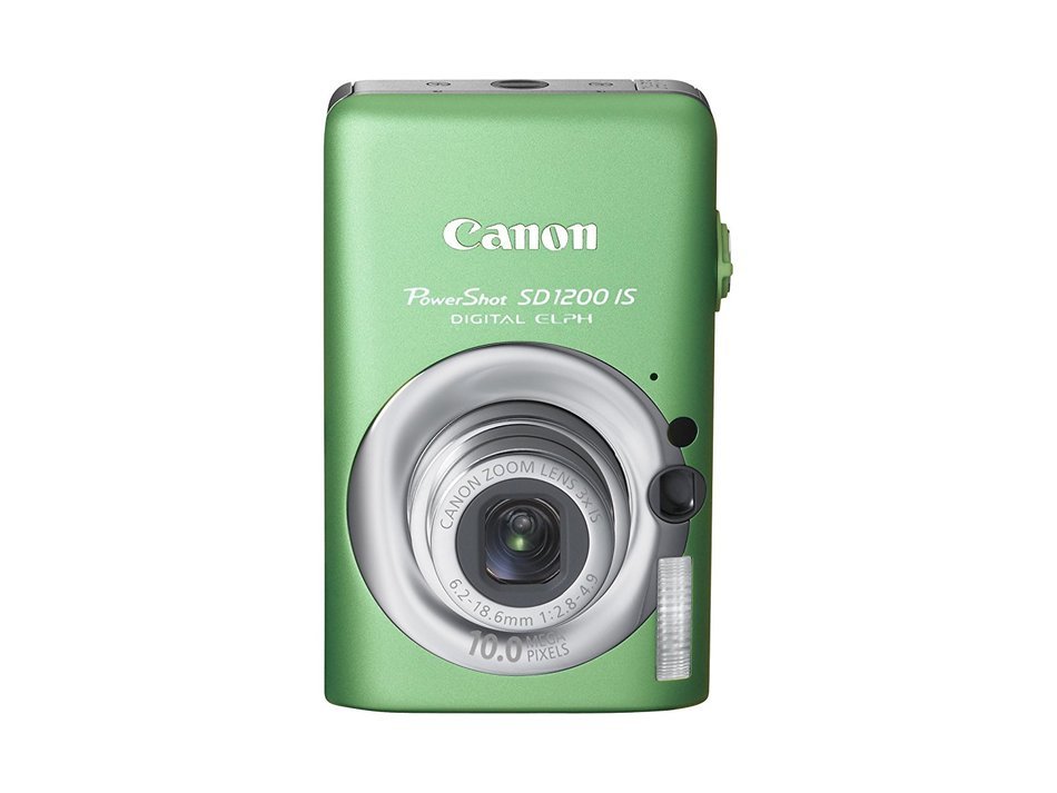 Canon PowerShot SD1200IS 10 MP Digital Camera with 3x Optical Image Stabilized Zoom and 2.5-inch LCD (Green) N9