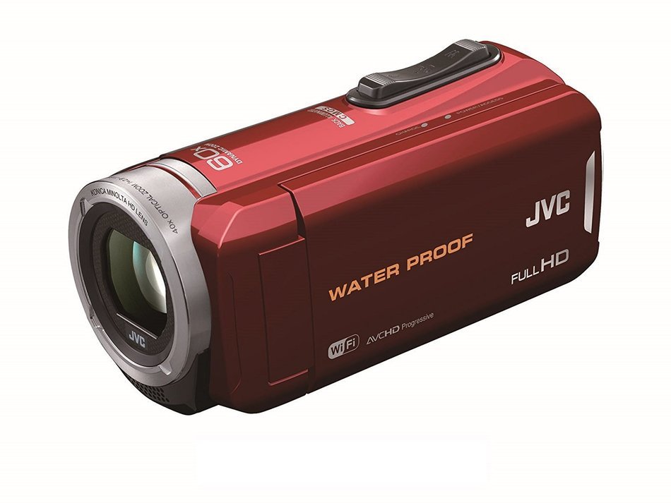 JVC KENWOOD JVC video camera waterproof 5m Dust proof built-in memory 64GB Red GZ-RX130-R [International Version... N2