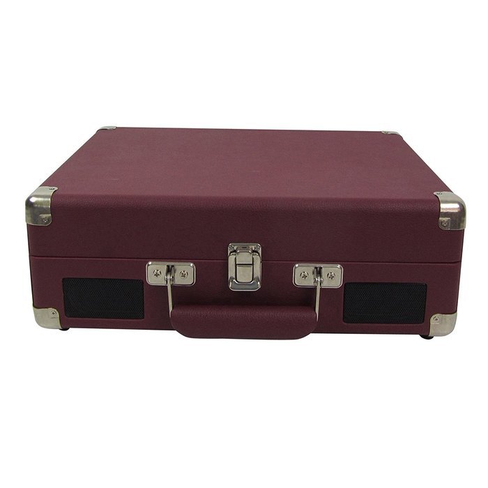 Keni Portable Turntable Suitcase Player Red, Supports RCA Output / Headphone Jack / MP3 / Mobile Phones Music...