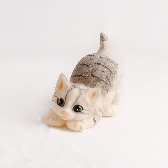 Flee Cat Decoration Figurine Simulation Animal Doll Kids Toys Gift for Kids Girls (Standing) N6