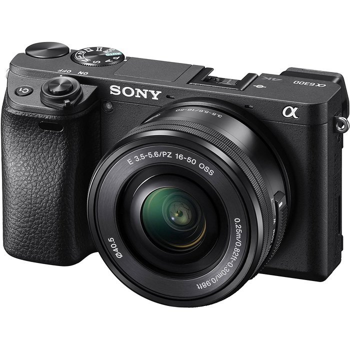Sony ILCE-6300 a6300 4K Mirrorless Camera w/ 16-50mm + 50mm Prime Lens Bundle includes Camera, 16-50mm Power Zoom... N8