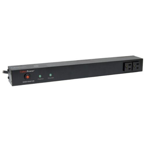 CyberPower RKBS15S2F12R 15A 14-Outlet 1U RM Rackbar Surge Suppressor N2