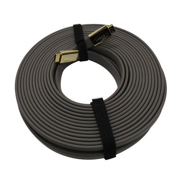 LinkS Gold-plated (In-Wall Installation) Flat High Speed HDMI Cable with Ethernet - 3D and 4K X 2K Resolution... N3