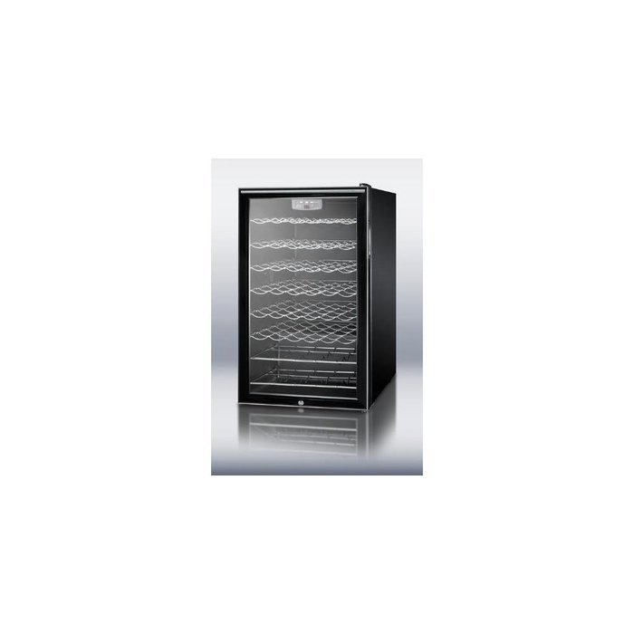 Summit SWC525LBIHH: 20" wide wine cellar for built-in use, with lock, digital thermostat and horizontal handle N2