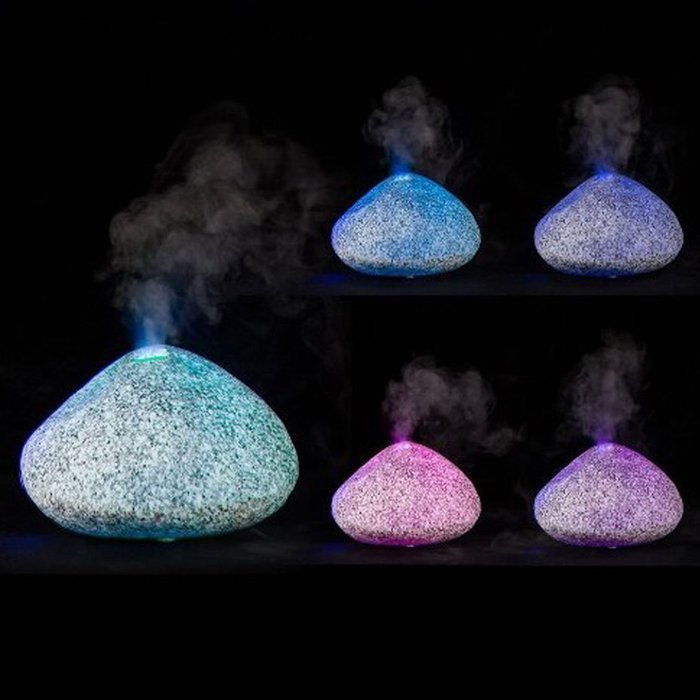 Aromatherapy Essential Oil Diffuser, Aliceclub 120ml Stone Grain Ultrasonic Cool Mist Humidifier with 7 Color... N5