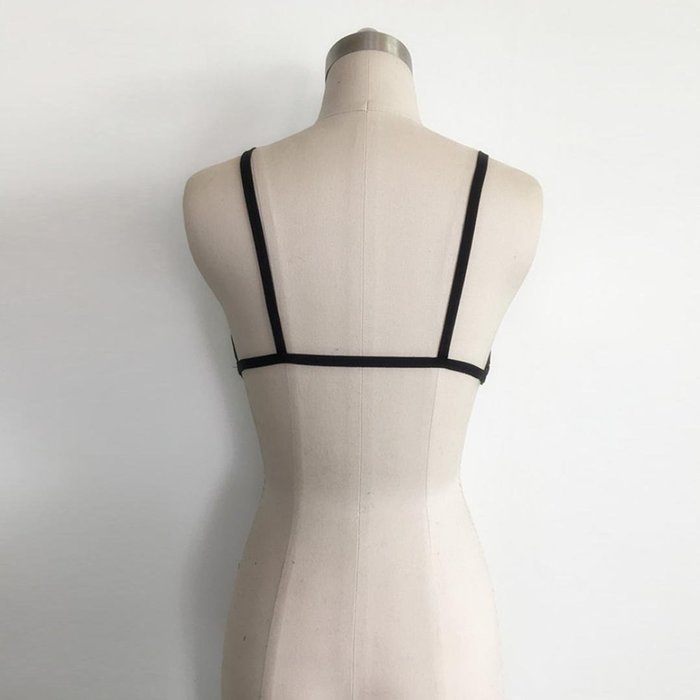 HOT Sale!Women Bandage Alluring Bra Bustier,Canserin Harness Elastic Cage Strappy Hollow Out N11