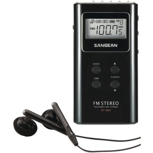 New SANGEAN DT180BLK Pocket AM/FM Digital Radio