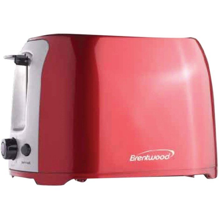 BRENTWOOD TS-292R 2-Slice Cool Touch Toaster (Red & Stainless Steel) consumer electronics