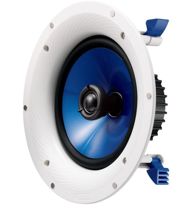 Yamaha Custom Easy-to-install In-Ceiling 2-Way 140 watts Moisture Resistant Speaker Set of 4 with a 8" PP Mica... N4