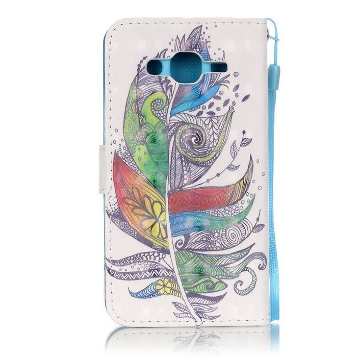 Galaxy J5 Case,ikasus Shiny Glitter Diamond Colorful Painted PU Leather Flip Wallet Pouch Stand Credit Card ID... N4