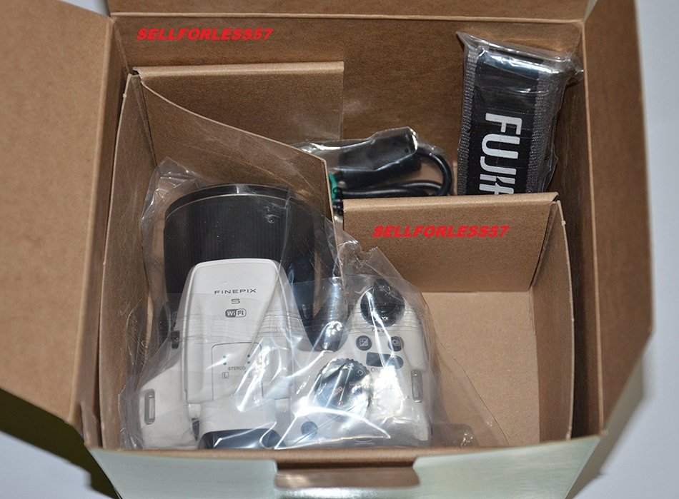 FUJIFILM FINEPIX S9950W 16.2MP Wi-Fi 50X OPTICAL ZOOM HD DIGITAL CAMERA S9900W WHITE N2