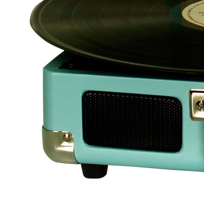 Timestorm XR-636BP Belt-Drive 3-Speed Portable Stereo Bluetooth Turntable(Tupquoise) N2