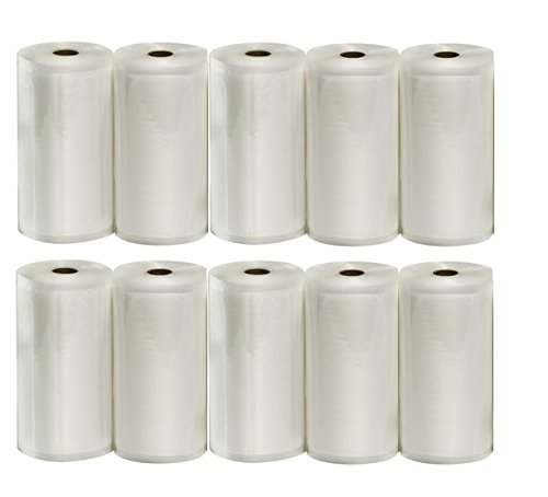 Genuine VacMaster 946104 Full Mesh 8 Inch by 50 Feet Vacuum Packaging Roll- 2 Pack N4