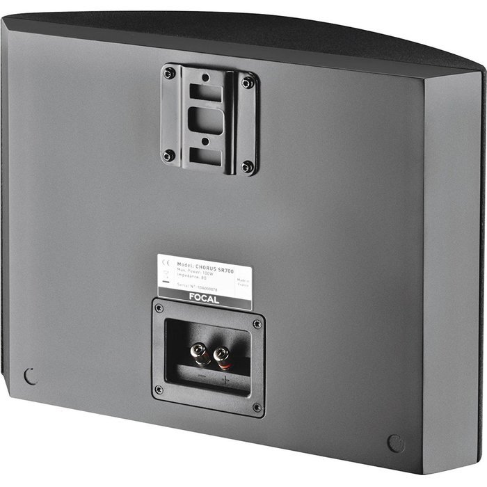 Focal Chorus SR 700 2-Way Sealed Effect Speaker with Polyfix Wall Bracket (Single, Black Satin) N2