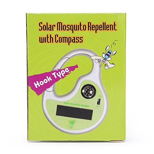 Portable Solar Ultrasonic Mosquito Pest Repeller with Compass Outdoors N2