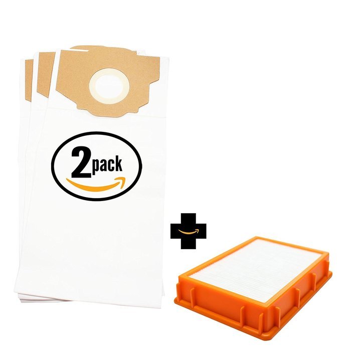 6 Replacement RR Vacuum Bag 61115B & HF-2 HEPA Filter 61111D for Eureka - Compatible with Eureka 4800 series,...
