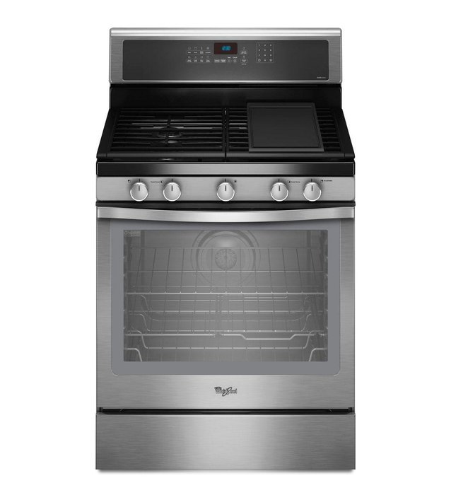 Whirlpool WFG720H0AS 30" Stainless Steel Gas Sealed Burner Range - Convection