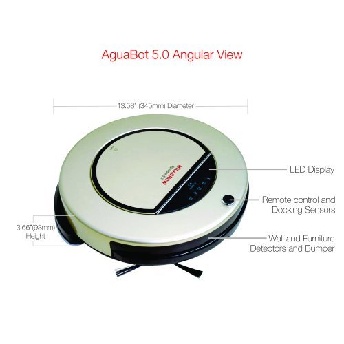 Milagrow Aguabot 5.0 - 1st Full Wet Mopping & Dry Cleaning Floor Robot