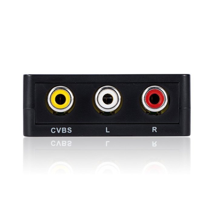 LVY Mini HDMI to AV Converter 1080p HDMI to RCA CVBS AV Composite Adapter HDMI2AV Converter support PAL/NTSC TV... N3