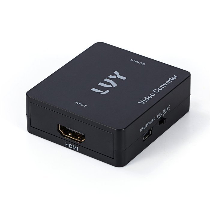 LVY Mini HDMI to AV Converter 1080p HDMI to RCA CVBS AV Composite Adapter HDMI2AV Converter support PAL/NTSC TV... N4