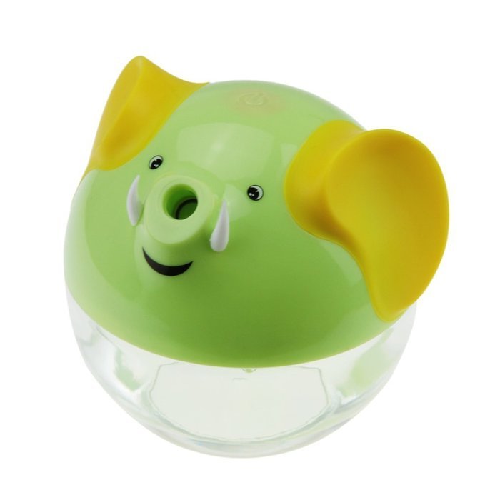 Cute Cartoon Elephant Electric USB Ultrasonic Quiet Humidifier Auto Touch off, LED Light Anion Oxygen Aromatherapy... N7