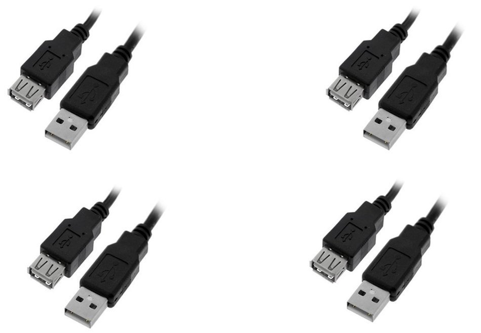 C&E 10 Pack USB 2.0 Extension Cable 15 Feet CNE460272 N21