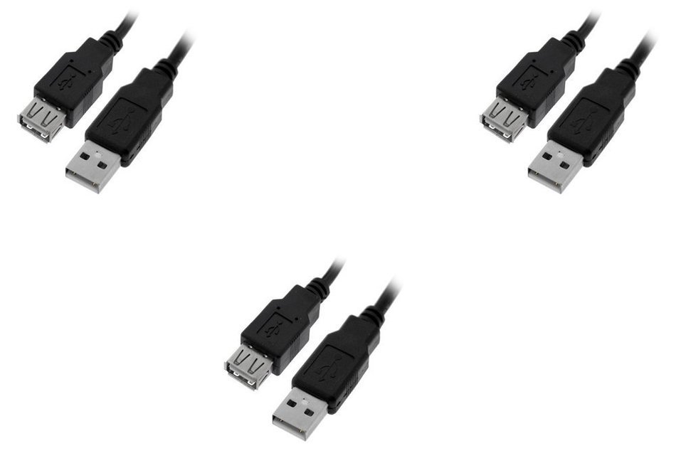 C&E 10 Pack USB 2.0 Extension Cable 15 Feet CNE460272 N22
