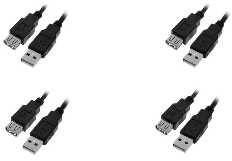 C&E 10 Pack USB 2.0 Extension Cable 15 Feet CNE460272 N25