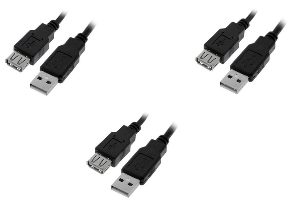 C&E 10 Pack USB 2.0 Extension Cable 15 Feet CNE460272 N27