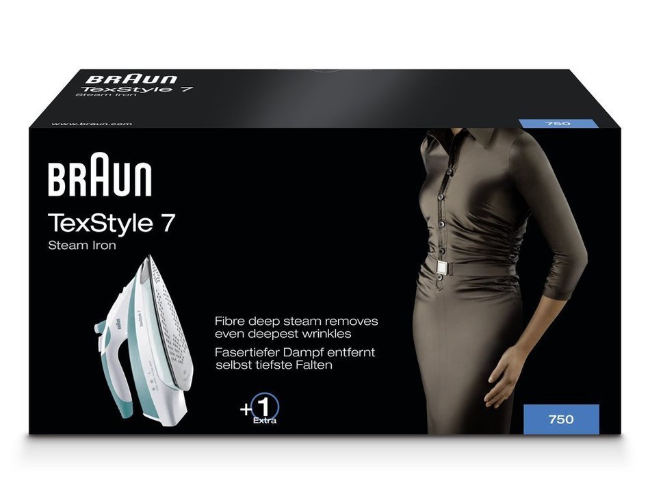Overseas Use Only Braun 750 TexStyle 7 Nonstick Steam Iron (220 Volt Will Not Work In The USA) N2