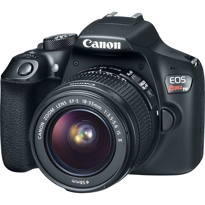 Canon EOS Rebel T6 Digital SLR Camera Kit with EF-S 18-55mm f/3.5-5.6 IS II Lens with Corel PaintShop Pro X8 Ultimate N14