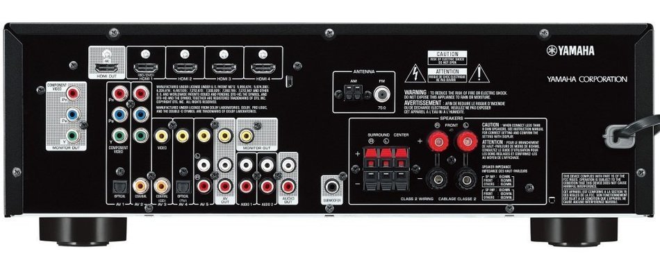 Yamaha 3D-Ready 5.1-Channel 500 Watts Digital Home Theater Audio/Video Receiver with 1080p-compatible HDMI repeater... N6