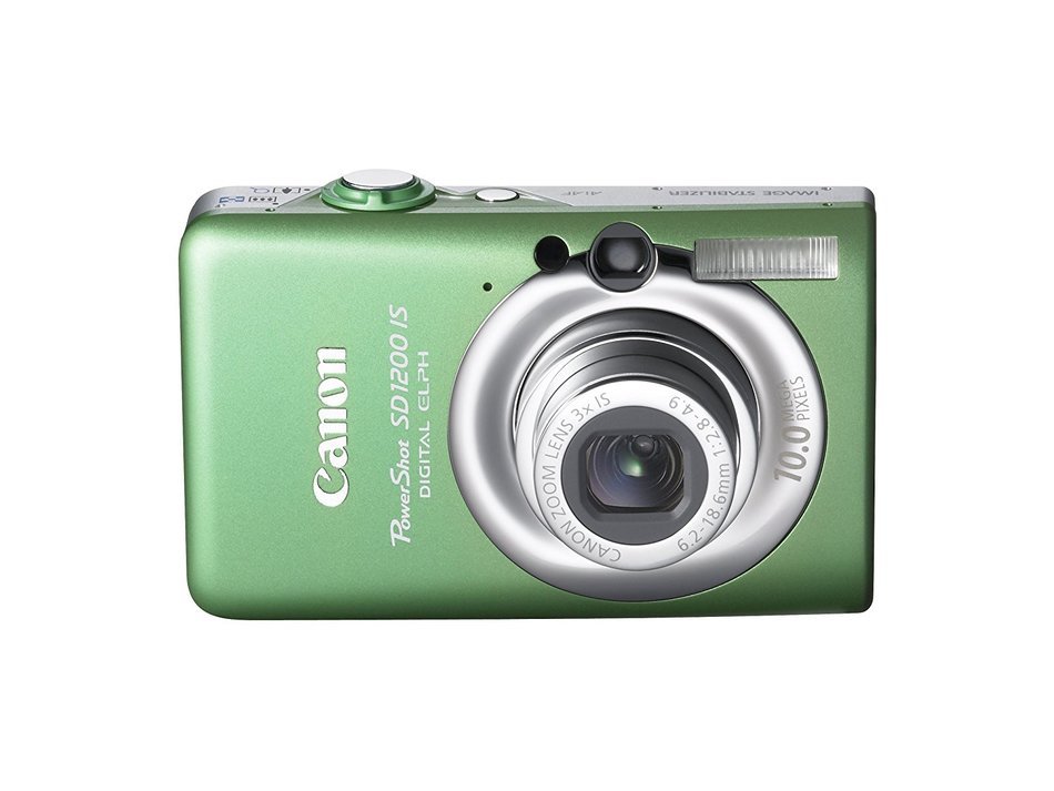Canon PowerShot SD1200IS 10 MP Digital Camera with 3x Optical Image Stabilized Zoom and 2.5-inch LCD (Green) N14