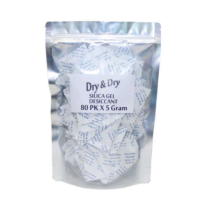 5 Gram Pack of 30 "Dry&Dry" Silica Gel Packets Desiccant Dehumidifiers N3