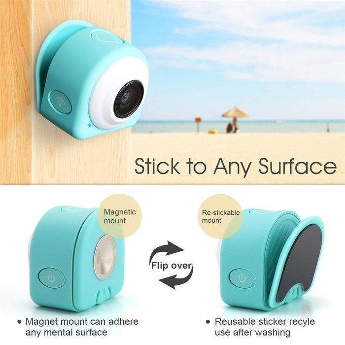 Sumsonic COCA+ Mini Lifestyle Action Camera HD 1080p Digital Video Camcorder with Smart Remote, WI-FI, Magnetic... N24