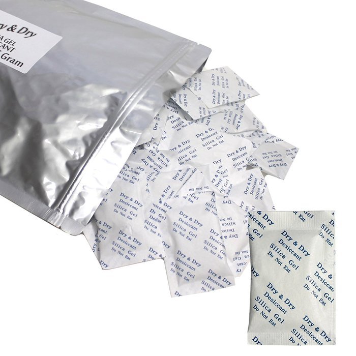 5 Gram Pack of 30 "Dry&Dry" Silica Gel Packets Desiccant Dehumidifiers N5