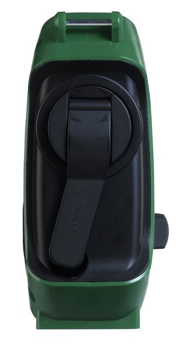 Kaito KA500IP-GRN Voyager Solar/Dynamo AM/FM/SW NOAA Weather Radio with Alert and Cell Phone Charger, Green
