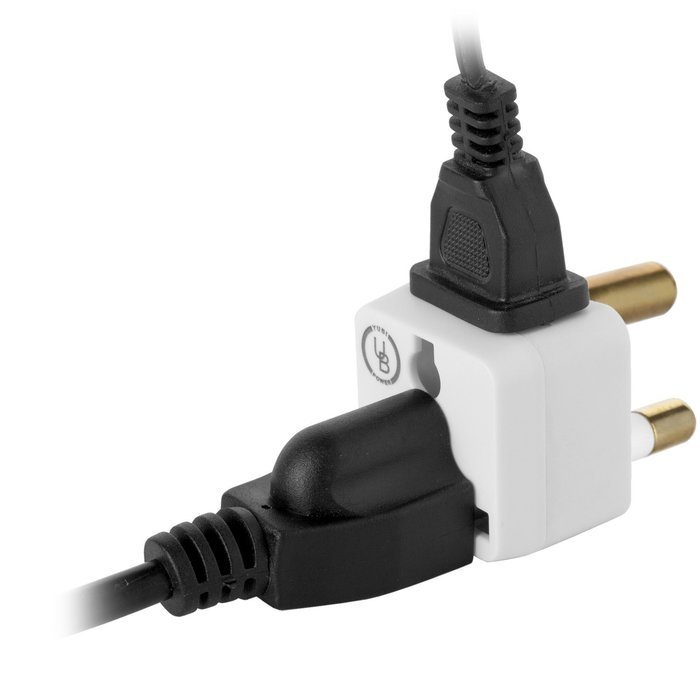 Yubi Power 2 in 1 Universal Travel Adapter with 2 Universal Outlets - Built in Surge Protector - 5 Pack - Black... N31