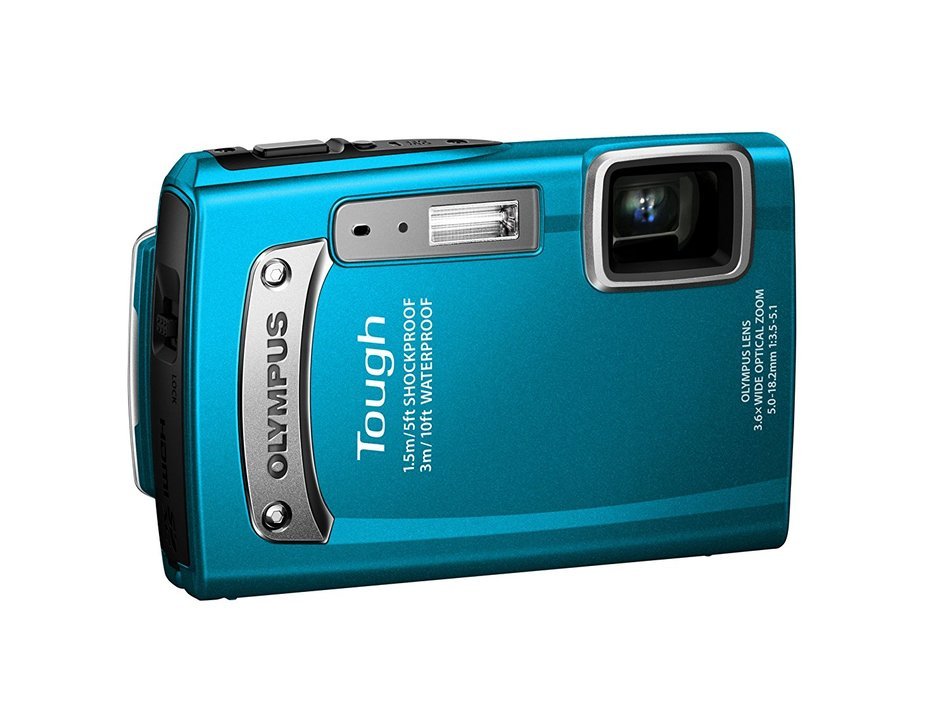 OLYMPUS TG-320 TOUGH DIGITAL CAMERA BLUE - International Version (No Warranty)