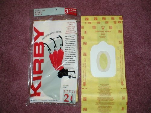 Kirby Style 2 Vacuum Bags / 3 pack - Generic (Vertical Oval Opening - NOT ROUND*)