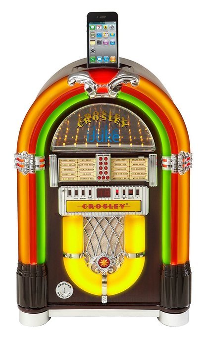 Crosley CR1702-CH iJuke Premier Jukebox with Universal iPod Dock and CD Player