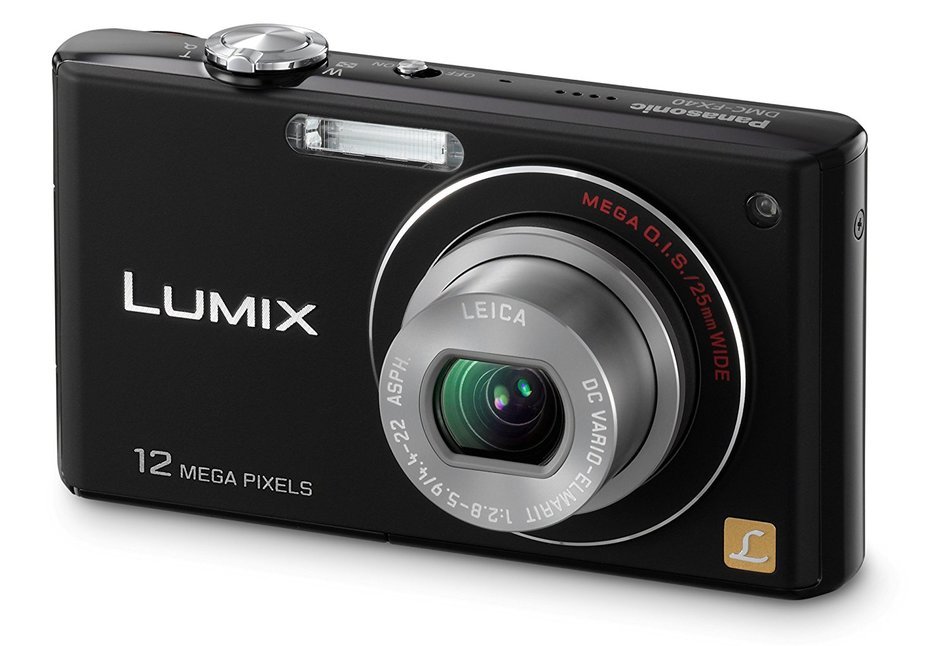 Panasonic Lumix DMC-FX48 12MP Digital Camera with 5x MEGA Optical Image Stabilized Zoom and 2.5 inch LCD (Black) N6