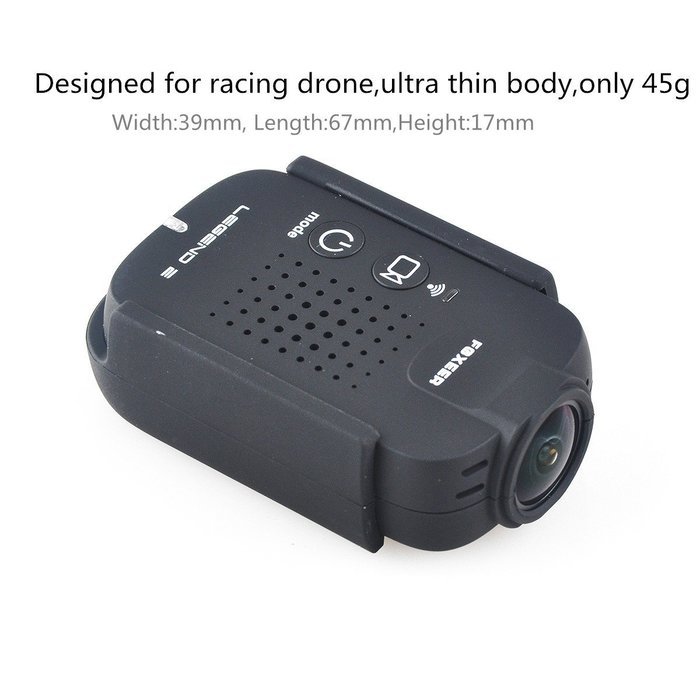 Crazepony FOXEER LEGEND 2 FPV Action Camera Beta 1080P 60fps HD for Racing Quadcopters N4