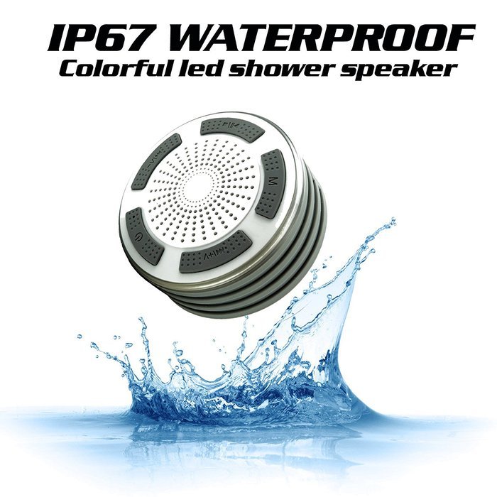 KONG KIM IPX7 100% Waterproof & Dust-proof Floating Bluetooth Shower Speaker Compatible with all Bluetooth devices... N14