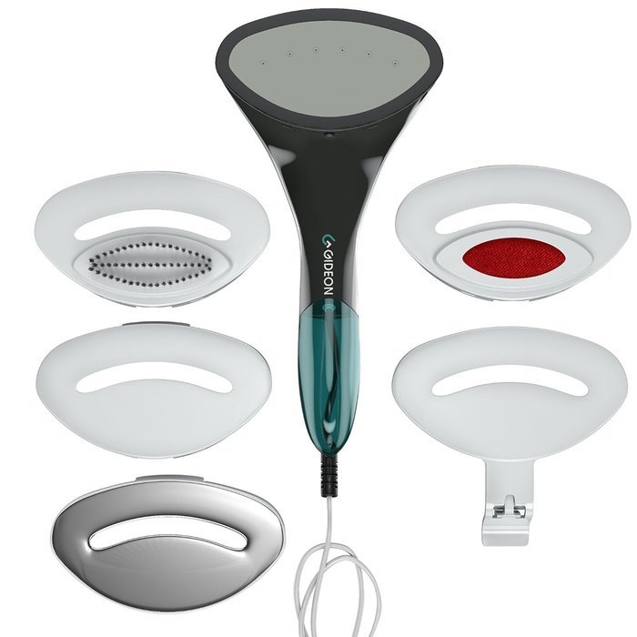 Gideon Handheld Portable Fabric Steamer &ndash; Powerful Steamer with Fast Heat-up - Includes Four Convenient Attachments... N4
