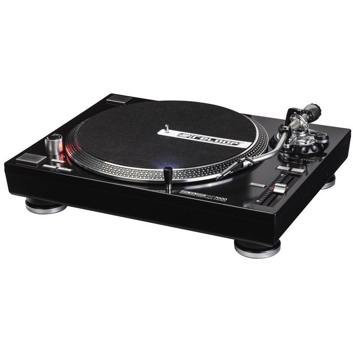 Reloop RP-7000 Quartz Driven DJ Turntable with Upper-Torque Direct Drive, Black with RCA D4+ Vinyl Record Cleaning...